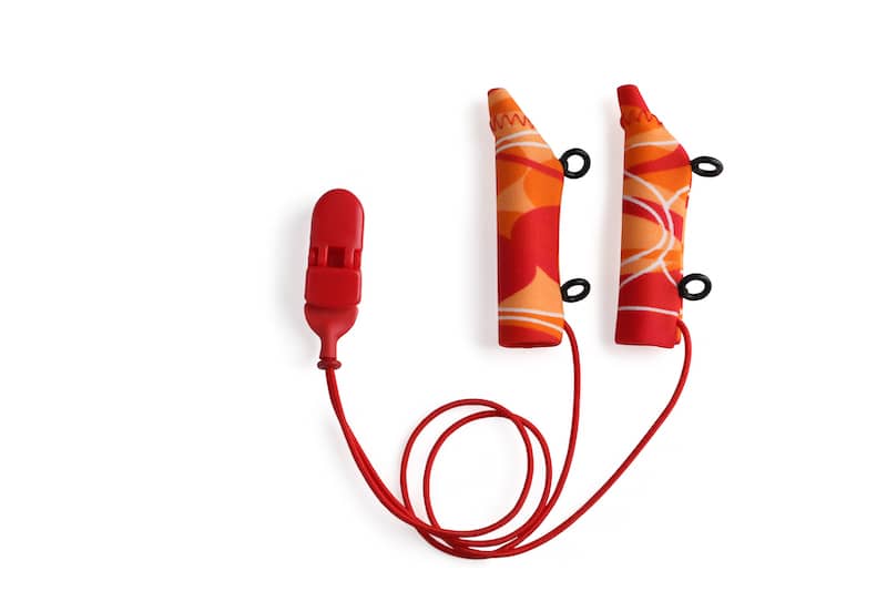 Ear Gear FM Corded Eyeglasses Orange-Red