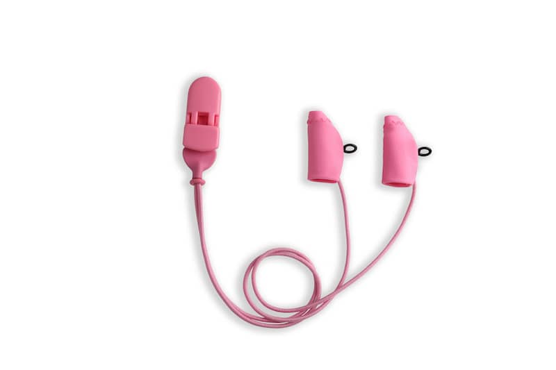 Ear Gear Micro Corded Eyeglasses Lipstick Pink