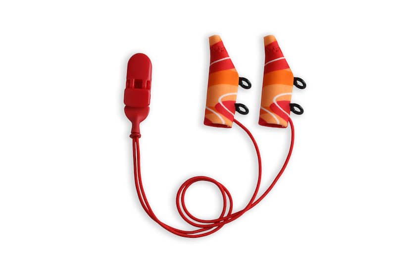 Ear Gear Original Corded Eyeglasses Orange-Red