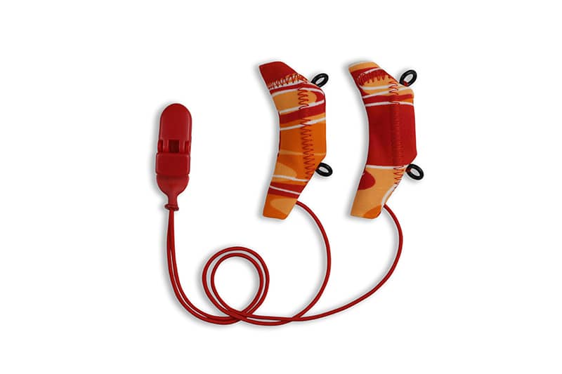 Ear Gear Cochlear M1 Corded Eyeglasses Orange-Red