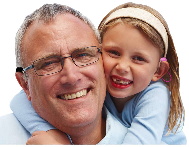 An Ear Gear customer with their granddaughter